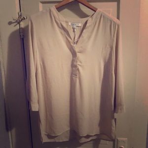 Cream colored lightweight blouse